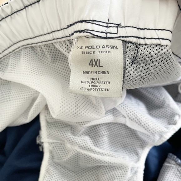 U.S Polo Assn Blue and White Swim Trunks - Picture 6 of 8